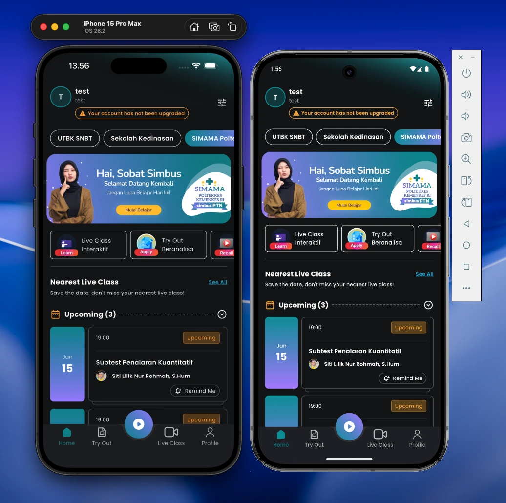 Home Dashboard - SIMAMA Theme